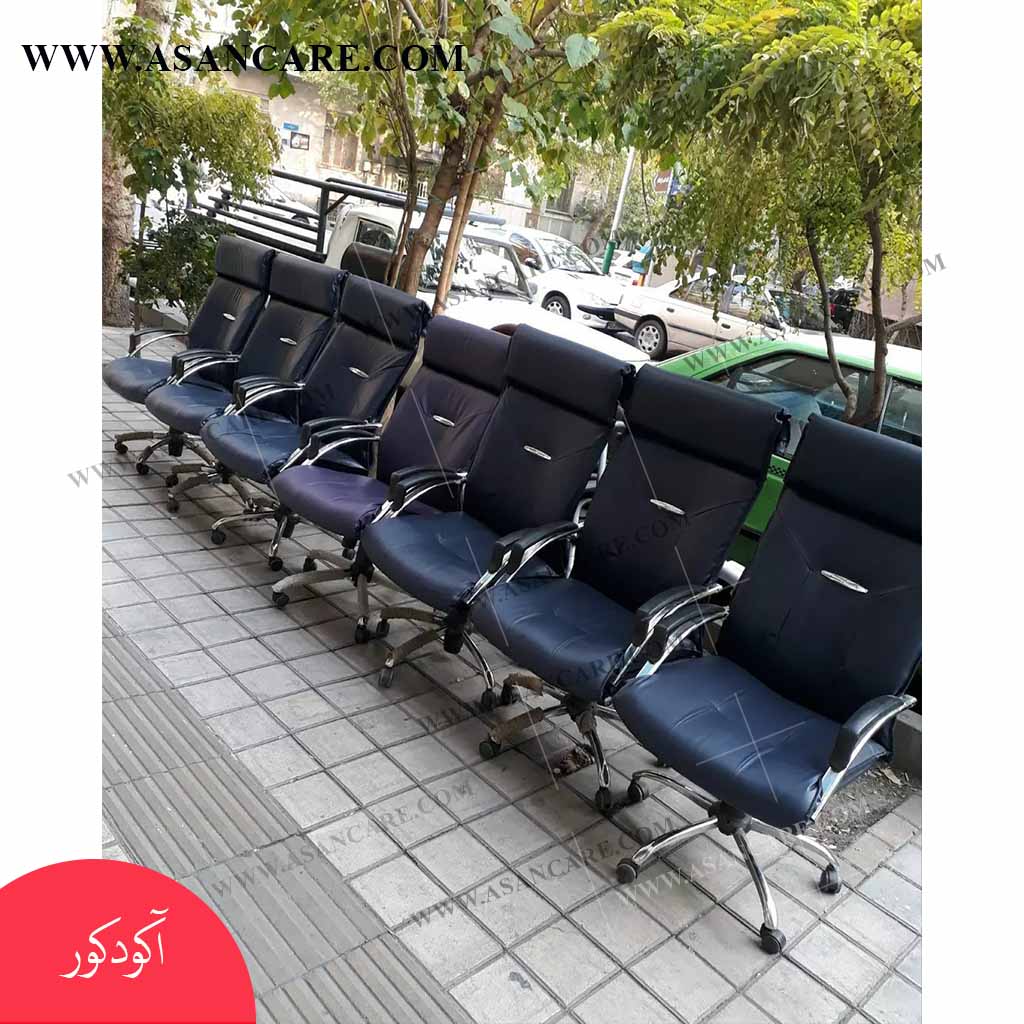 تعویض روکش چرم صندلی مدیریت